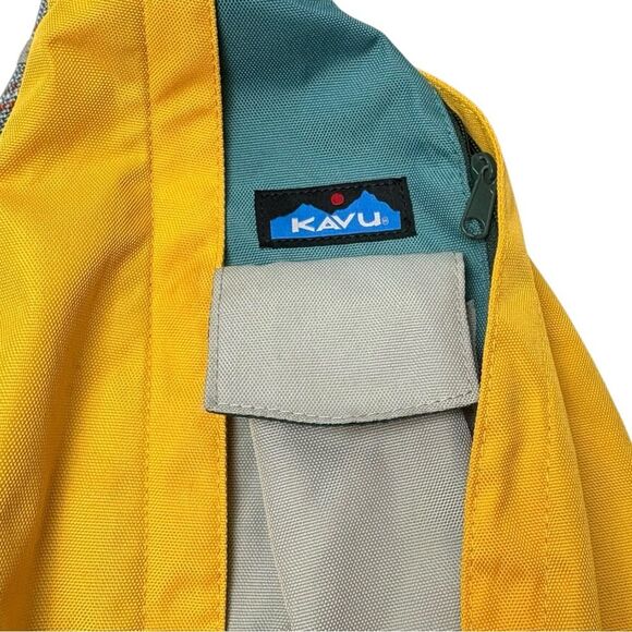 Kavu Backpack Rope Sling Dynamic Color-block Bag Rare Green Bay Packers Backpack - Picture 3 of 6